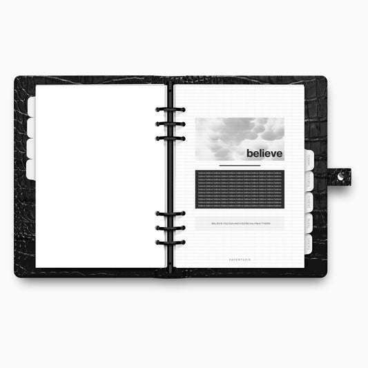 Planner Dashboard | Believe | A5, A6, Personal, Pocket | Minimal | Premium