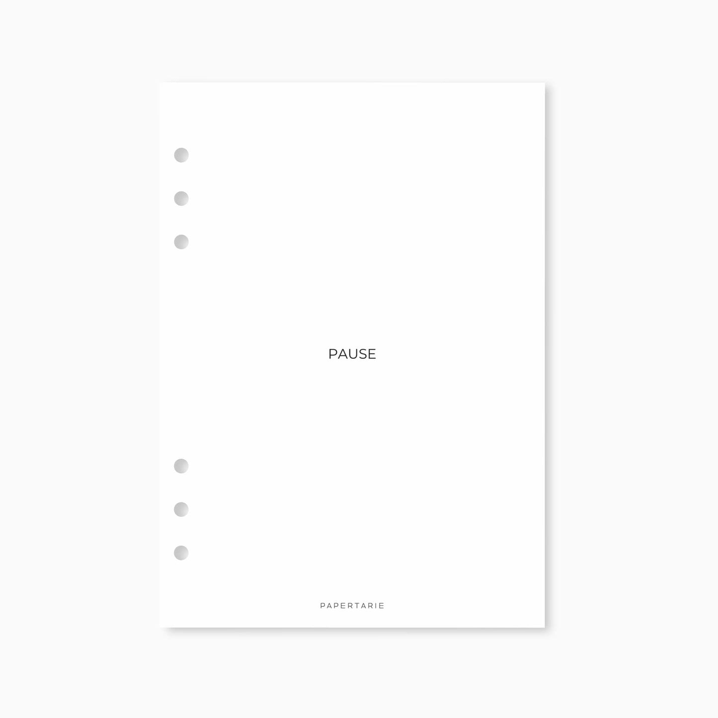 Planner Dashboard | Pause | A5, A6, Personal, Pocket | Minimal | Premium