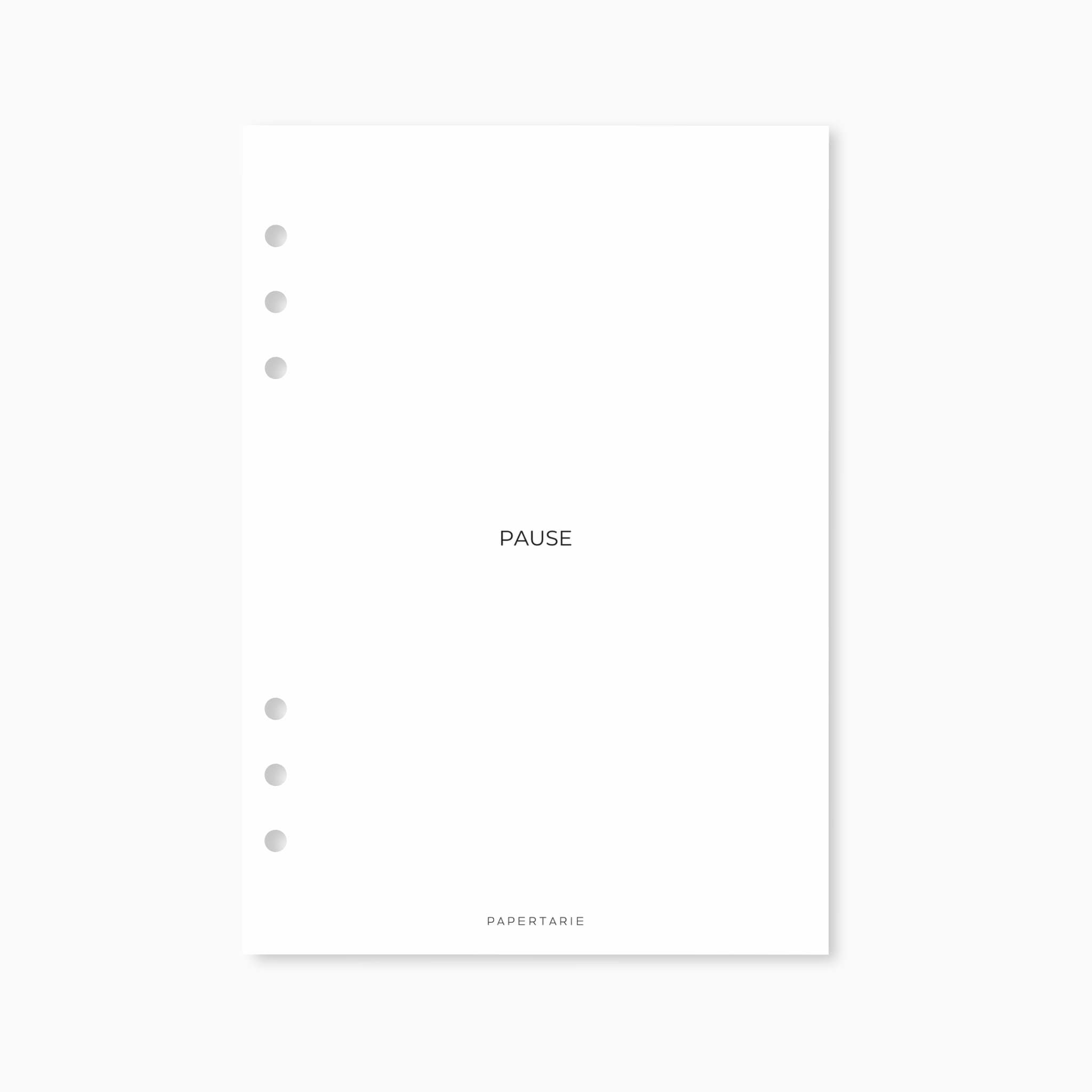 Planner Dashboard | Pause | A5, A6, Personal, Pocket | Minimal | Premium