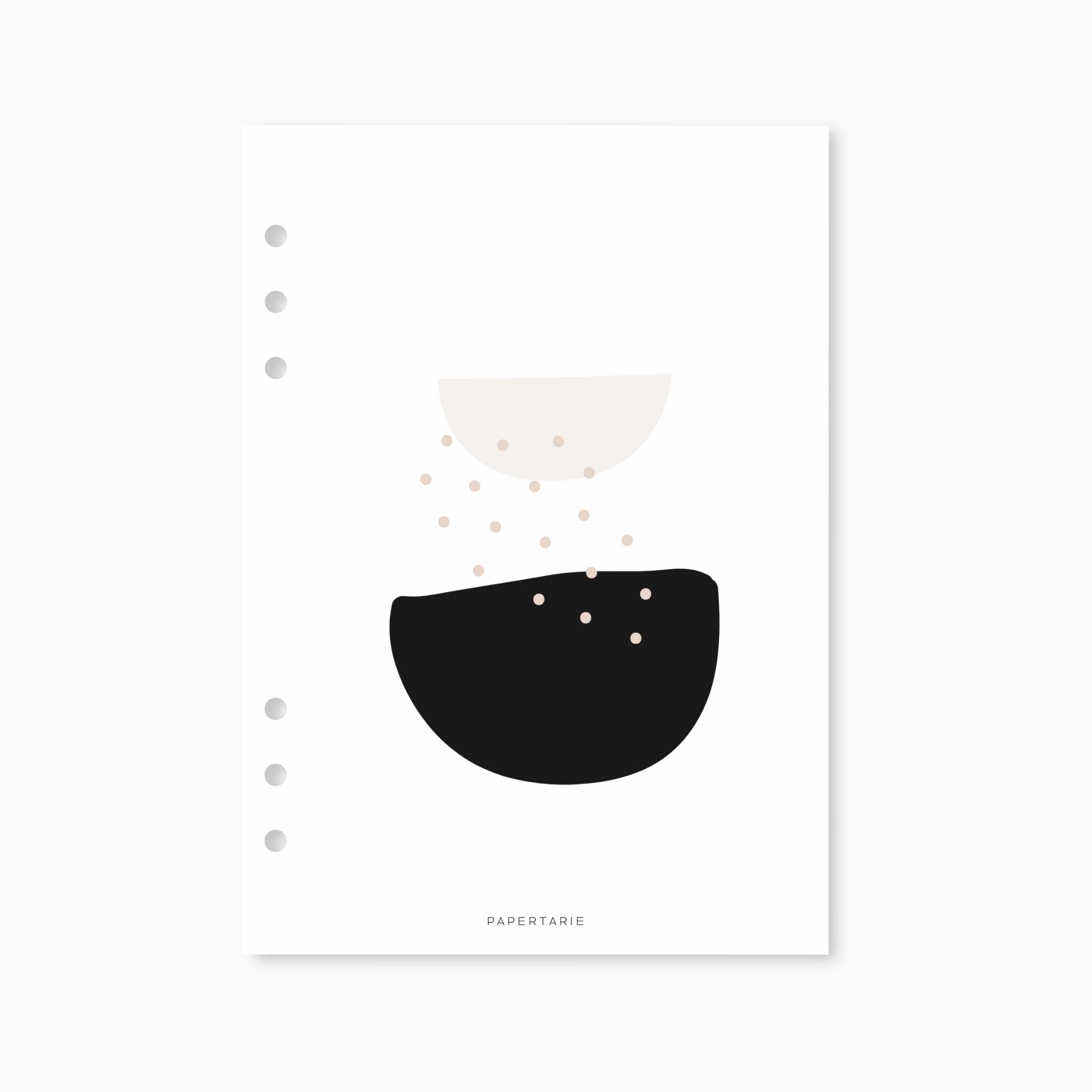 Planner Dashboard | Abstract Semi Circle | A5, A6, Personal, Pocket | Minimal | Premium