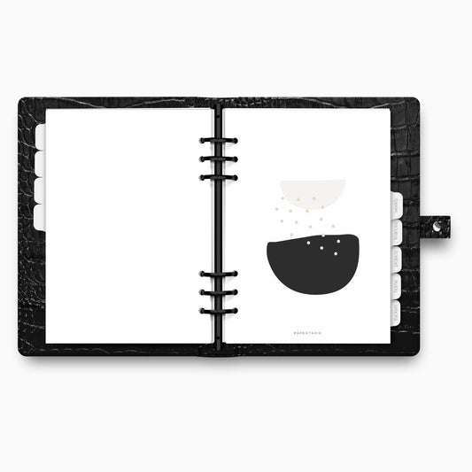 Planner Dashboard | Abstract Semi Circle | A5, A6, Personal, Pocket | Minimal | Premium