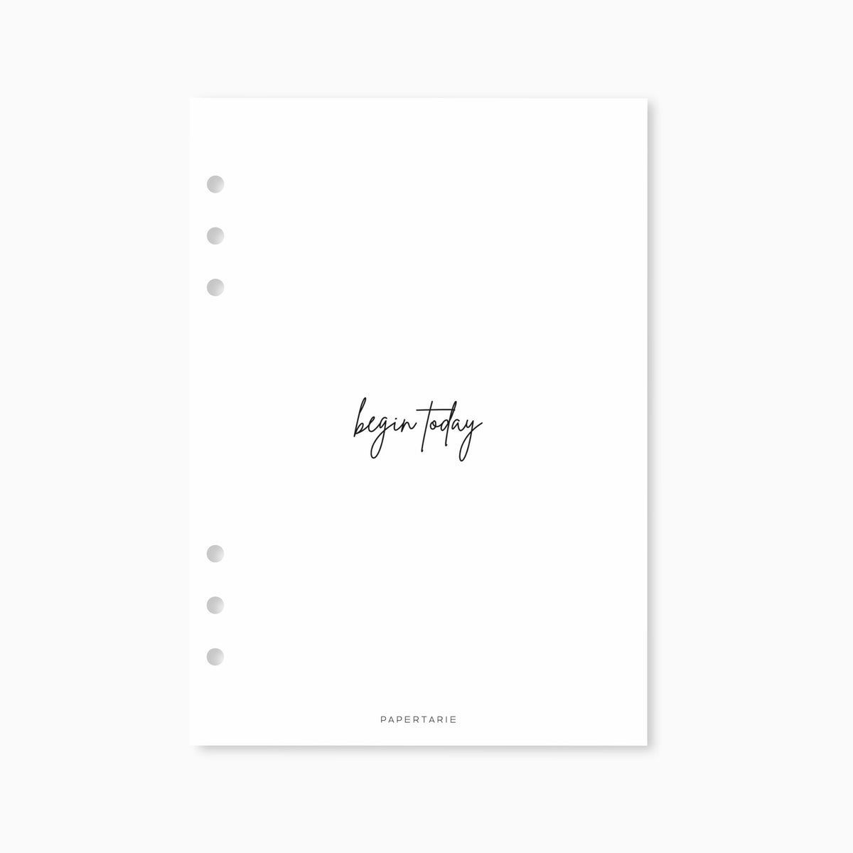 Planner Dashboard | Begin Today| A5, A6, Personal, Pocket | Minimal | Art | Premium