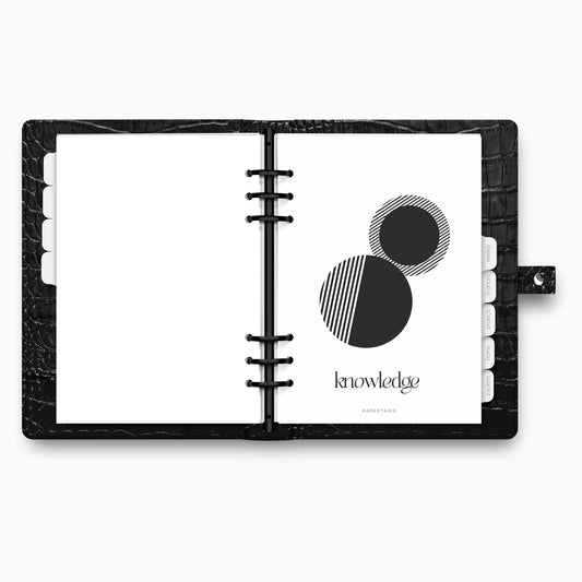 Planner Dashboard | Knowledge | A5, A6, Personal, Pocket | Minimal | Aesthetic